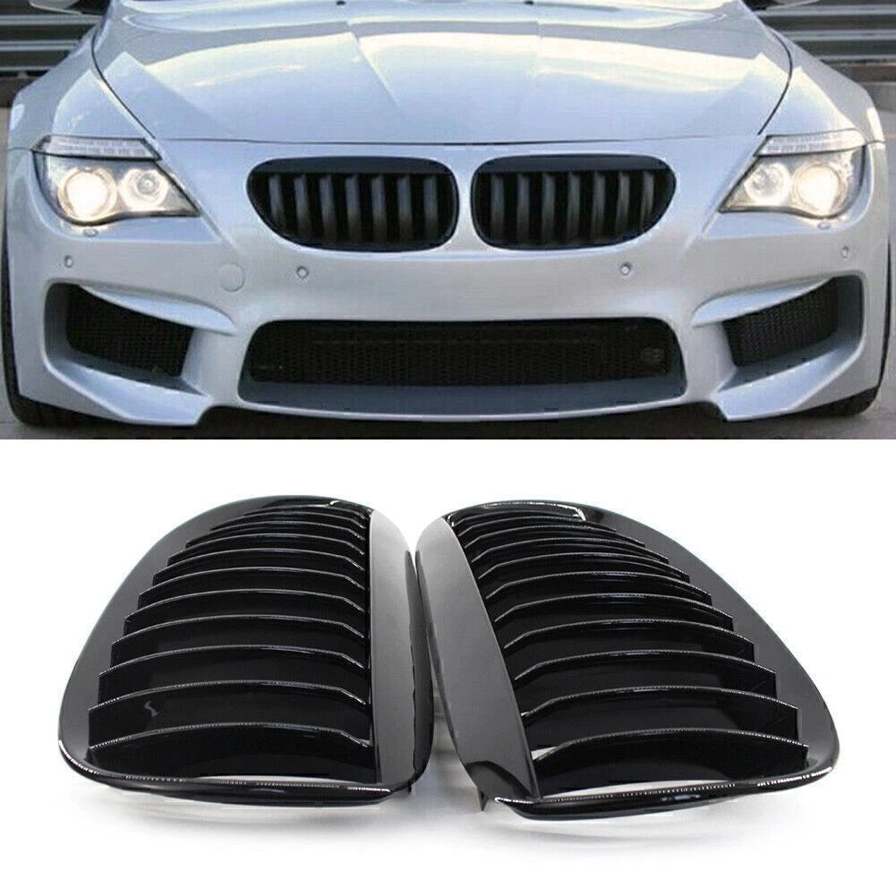 Front Bumper Upper Grill Mesh Grille For BMW E63 Coupe M6 E64 Cabrio M6 Black US