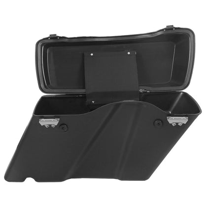 Matt Black Hard Saddlebags Bag Trunk Fit For Harley Touring Electra Glide 94-13