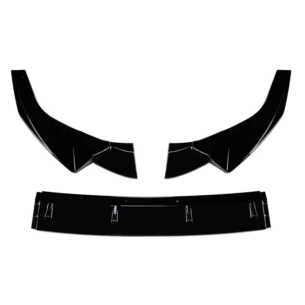 Glossy Black Front Bumper Splitter Spoiler Lip For Audi A5 Sline S5 8W6 2020-24