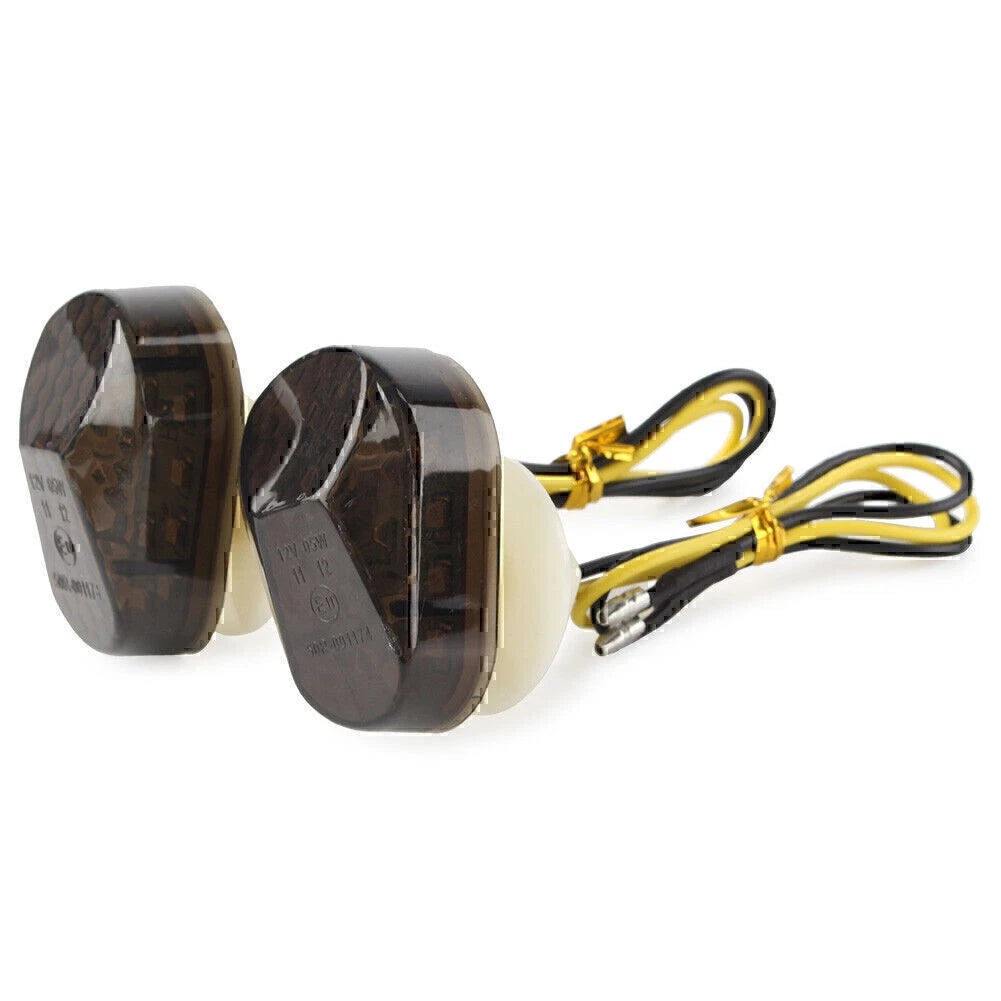 Turn Signal Light Amber LED Lamp Smoke Lens For Kawasaki Ninja ZX6R ZX7R ZX9R US