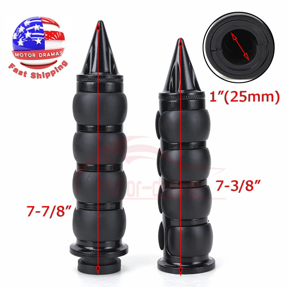 1" Black Handlebar Hand Grips Fit for Harley Dyna Sportster XL 883 1200 Softail