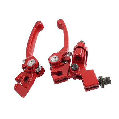 Brake Clutch Levers Red For Dirt Bike 50cc 125cc 22mm 7/8 Inch Handlebar