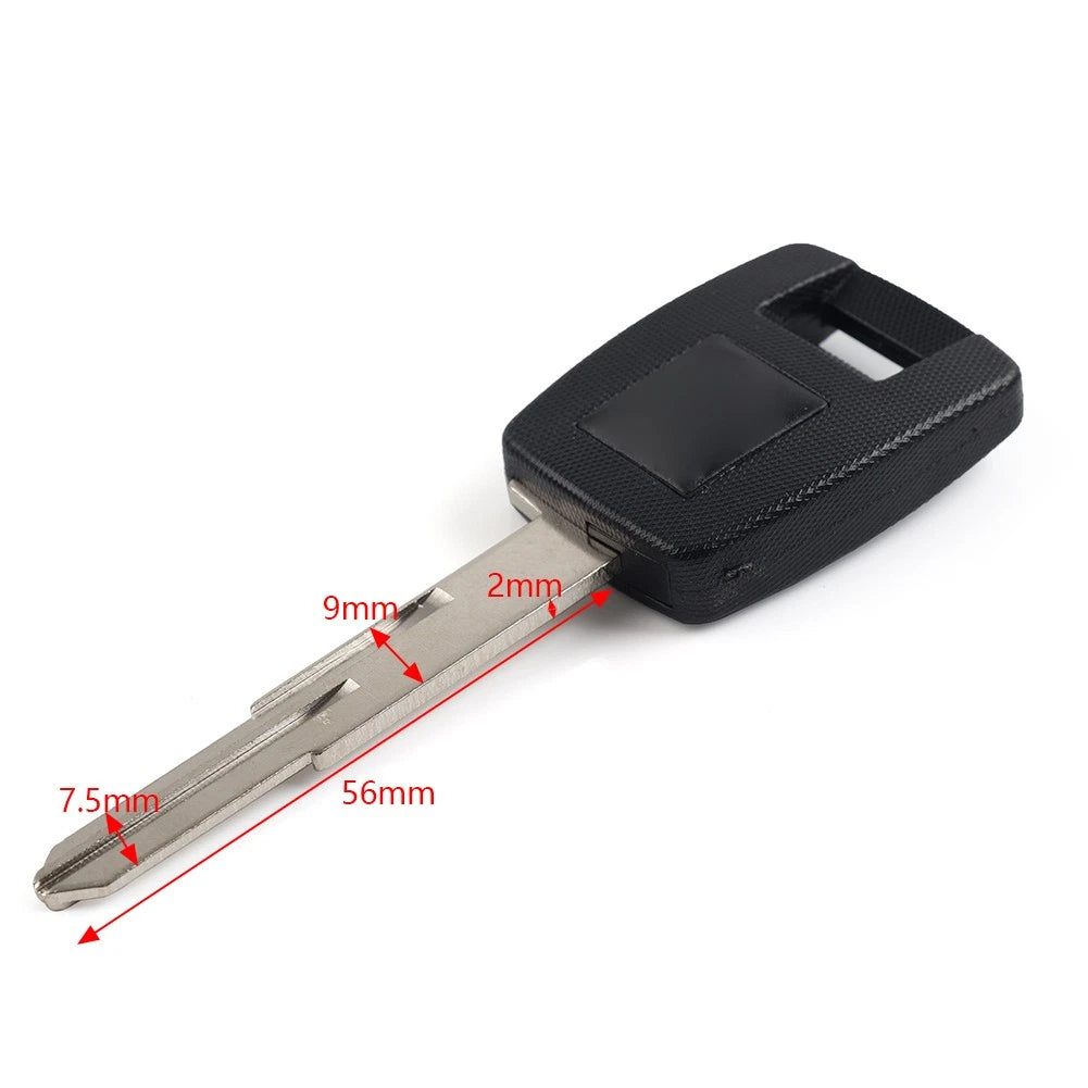 Black Uncut Blade Blank Key For Suzuki GSX-S1000 DL650 VStrom DL1000 VStrom