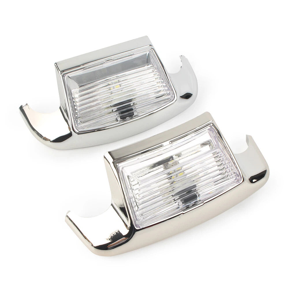 Fender Tip Light Front & Rear For Harley Davidson FLHT FLT FLHS FLHR White Lens