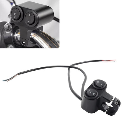 7/8" Motor ATV Dual Button On Off Switch Handlebar Headlight Fog Spot Light