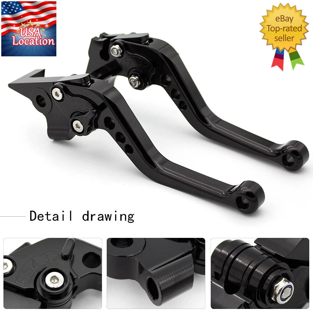 For Kawasaki NINJA 250R 2008-2012 2011 Brake Clutch Levers CNC Short Adjustable