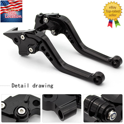 For Kawasaki NINJA 250R 2008-2012 2011 Brake Clutch Levers CNC Short Adjustable