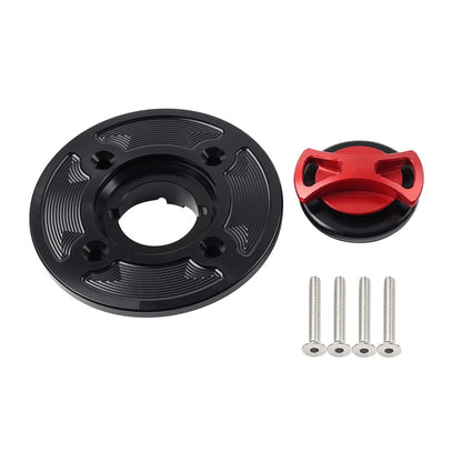 Gas Fuel Tank Cap Cover CNC Red For DUCATI Panigale V4/S/R 2018-2021
