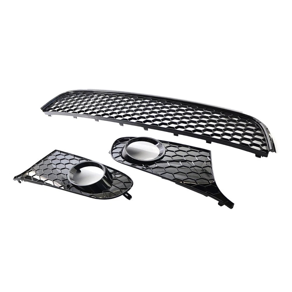 Honeycomb Front Lower Bumper Mesh Grille Fog Light Grill For VW Golf/Jetta MK6