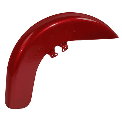 Painted Front Fender Fit For Harley CVO Street Road Glide 2014-Up Wicked Red