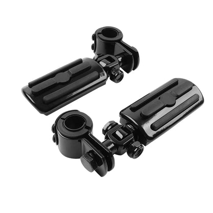 Motorcycle Highway Foot Pegs Rests 1" 1-1/4" Crash Bar Fit Harley Touring Fatboy