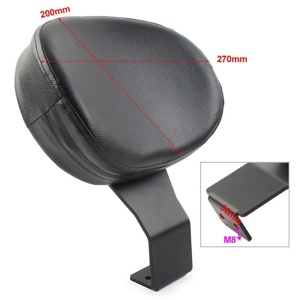 Motorcycle Driver Backrest Cushion Pad For Suzuki Boulevard C50 VL400 VL800