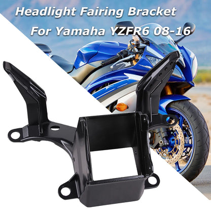 BLACK UPPER HEADLIGHT FAIRING STAY BRACKET FOR YAMAHA YZF R6 2008-2016 2010