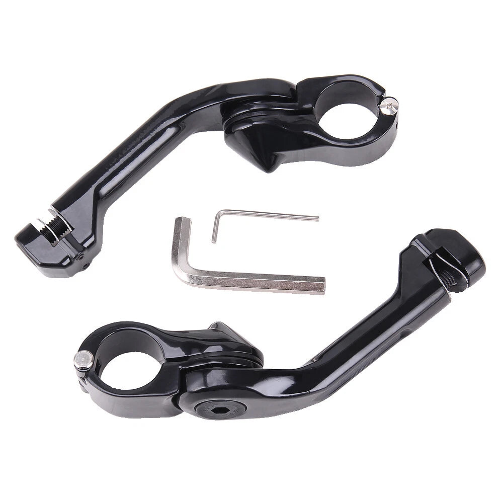 1-1/4" Long Highway Foot Pegs Clamps For Harley Touring Electra Glide Road King