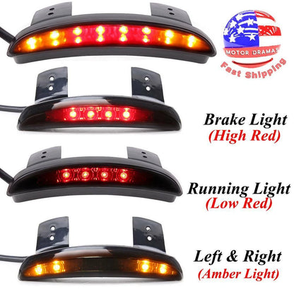 LED Brake Turn Signal Tail Light For Harley Sportster XL 883 1200 48 72 Iron 883
