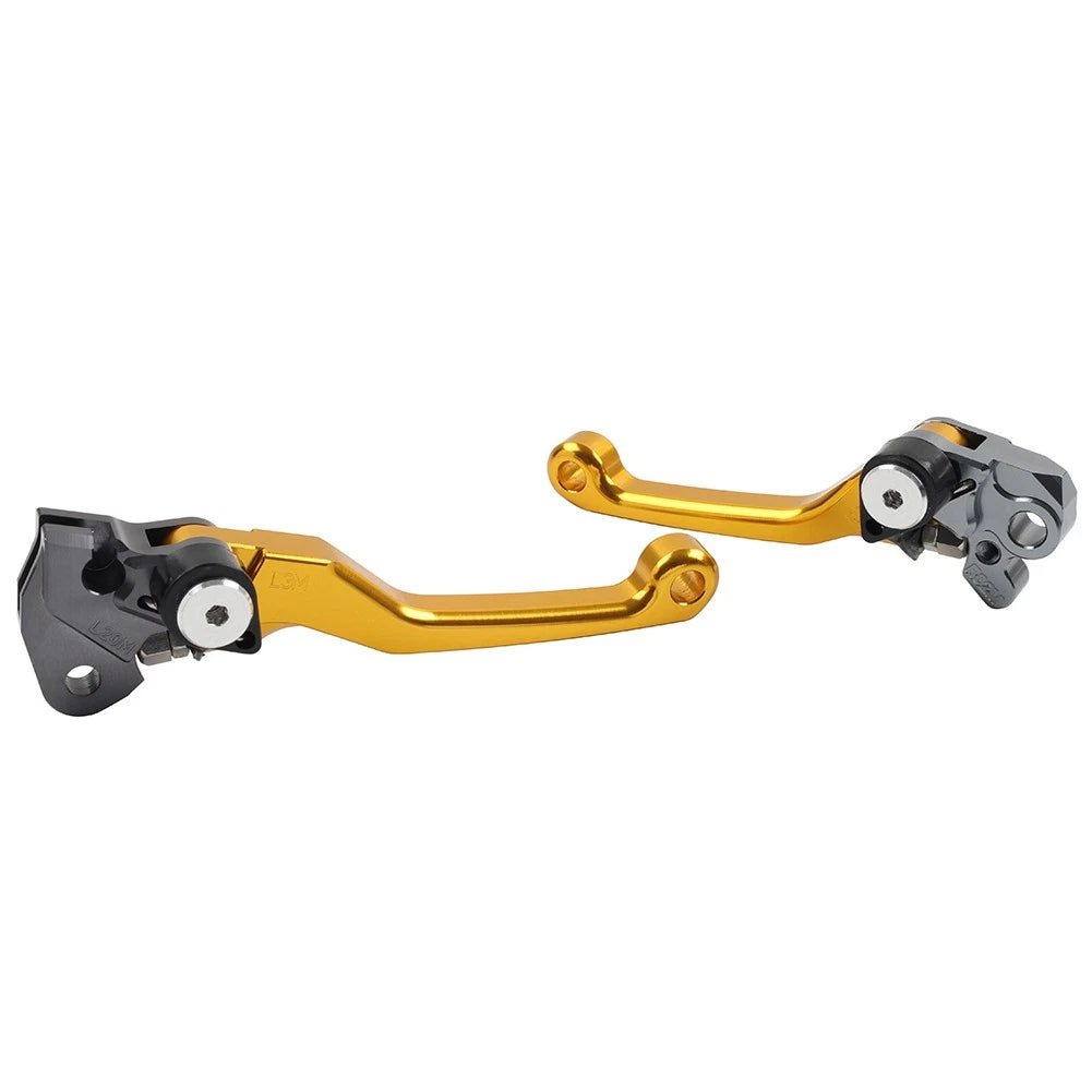 1 Pair CNC Brake Clutch Lever Handle For RMZ450 2005-2019 2020 2021 2022 Golden