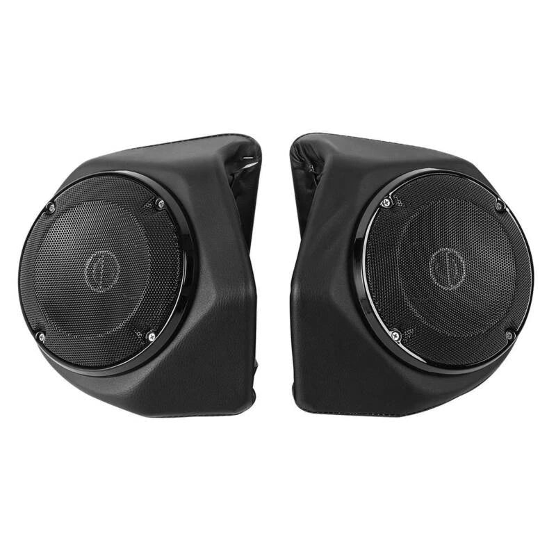 King Trunk Pad Rack Light Speakers Fit For Harley Touring Road Glide 14-Up Black