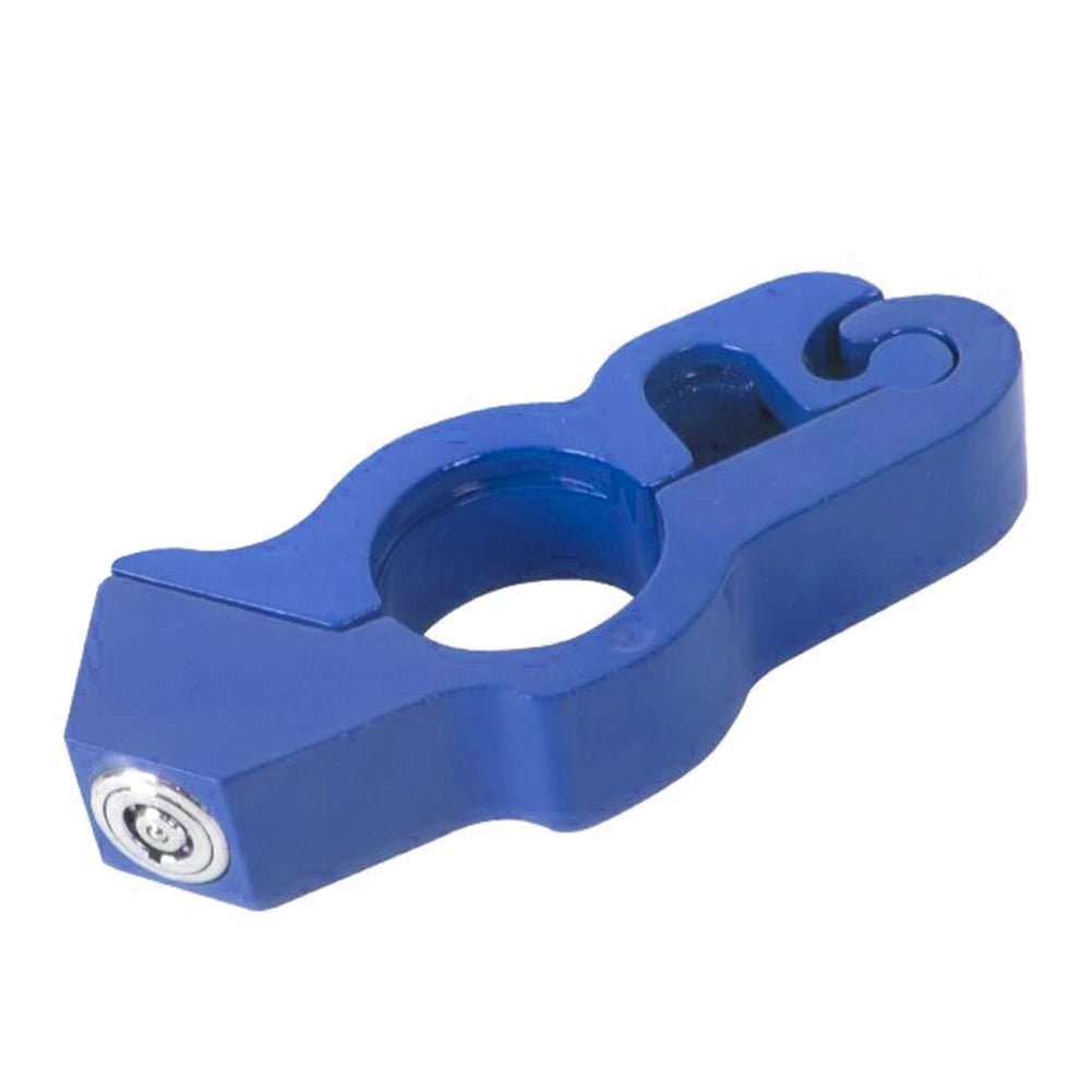 Blue Motor Handlebar Lock Anti-Theft Grip Throttle Security Bike Scooter ATV US