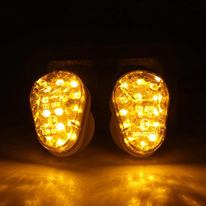 Turn Signal Light Amber LED Lamp Smoke Lens For Kawasaki Ninja ZX6R ZX7R ZX9R US