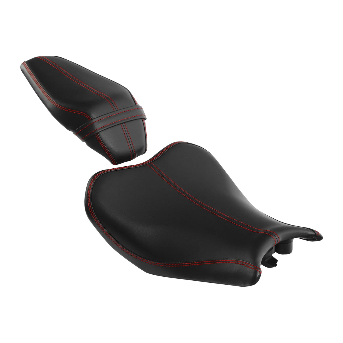 Rider Driver Passenger Seat Pad Cushion Fit For Kawasaki Z900 ZR900 17-23 Black