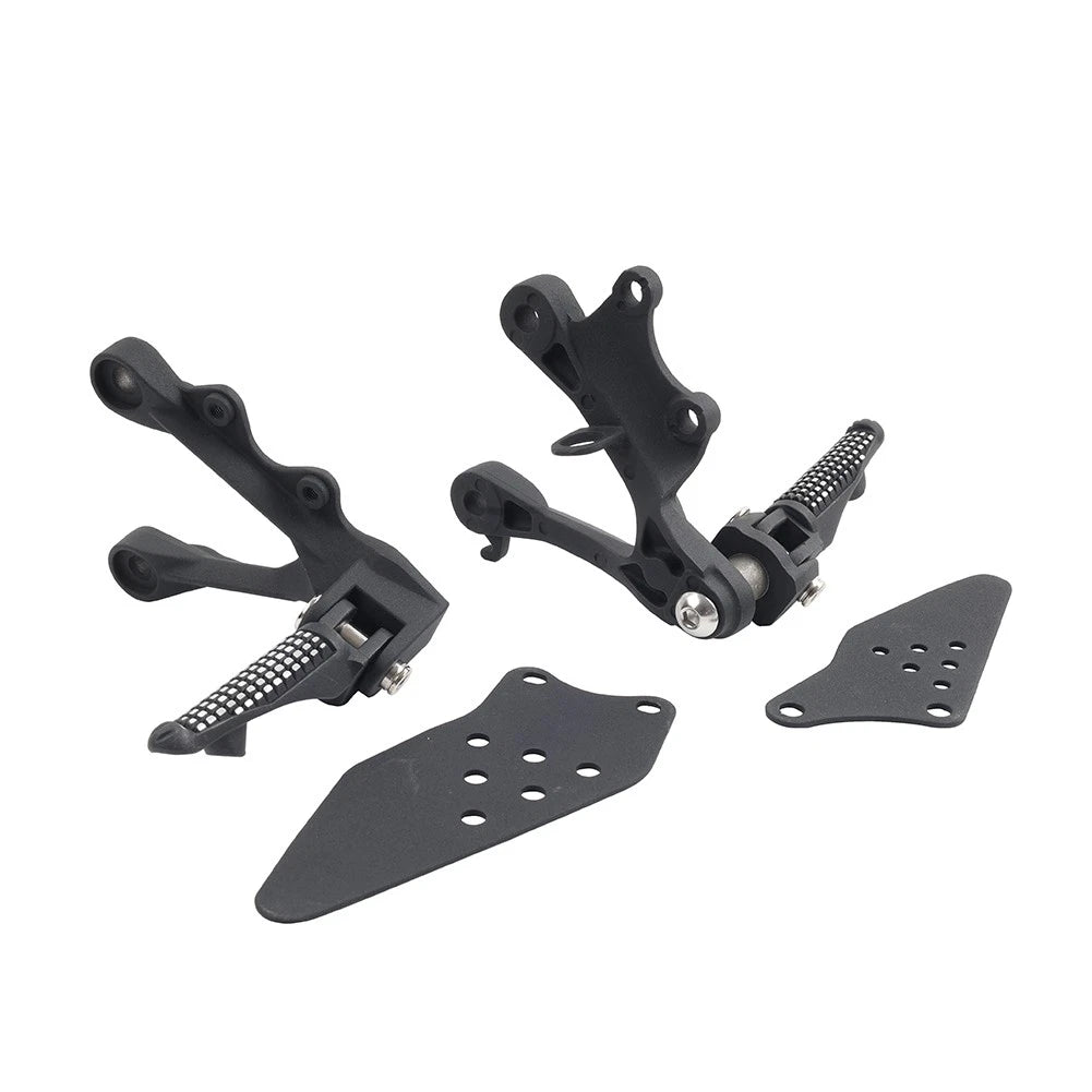 Front Driver Footpeg Footrest Bracket Kit For Kawasaki Ninja ZX6R ZX636 2009-24