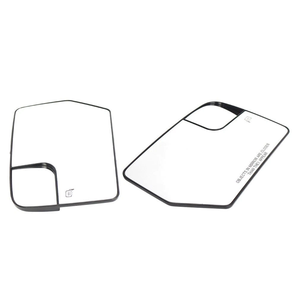 1 Pair Side Mirror Glass Heated Glass With Spotter For Ford Expedition 2012-2017