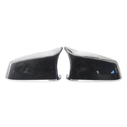 2x Carbon Fiber Rear View Mirror Cover Trim For BMW 5 Series E60 F10 F01 F02 E63