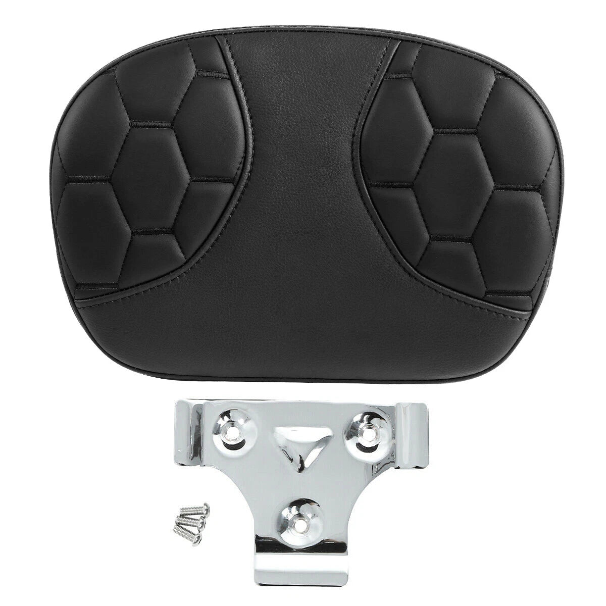 Rear Sissy Bar Backrest Pad Fit For Harley Electra Street Glide Softail Fat Bob