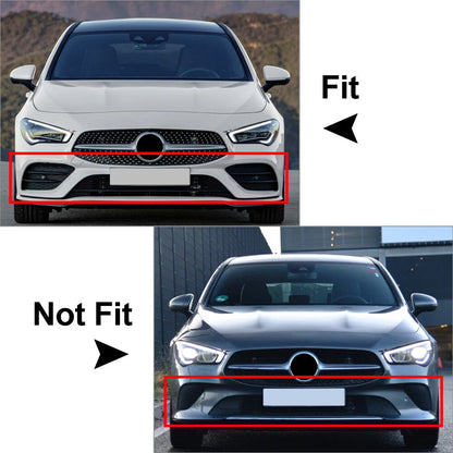 For Mercedes Benz CLA C118 2020+ Front Bumper Lip Splitter Spoiler Glossy Black
