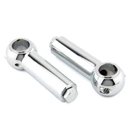 2pcs Handlebar Clamp Riser Rise Bar For Harley Cruisers Choppers Chrome