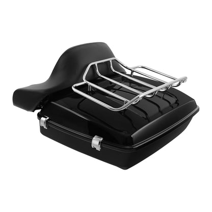 Chopped Trunk Backrest Mount Rack Fit For Harley Road Glide King 14-Up