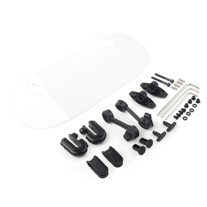 Clip-On Windshield Extension Spoiler Windscreen Deflector Clear Universal USA