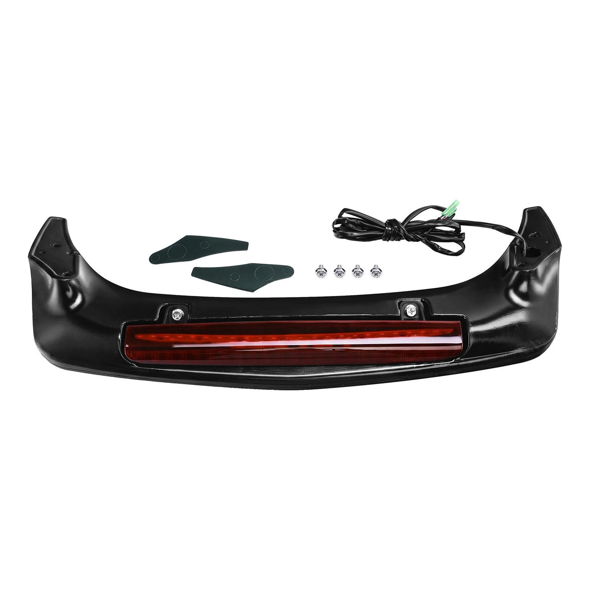 Black Trunk Spoiler w/ Red LED Brake Light Fit Honda Goldwing GL 1800 2001-2017