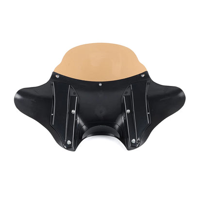 Front Outer Batwing Fairings Fit Harley Touring Road King Softail Glossy Black