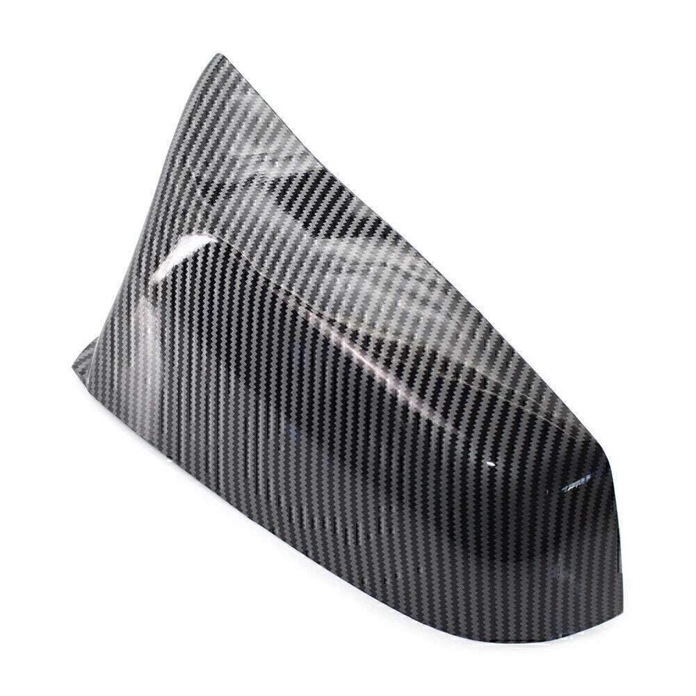 2x Carbon Fiber Rear View Mirror Cover Trim For BMW 5 Series E60 F10 F01 F02 E63