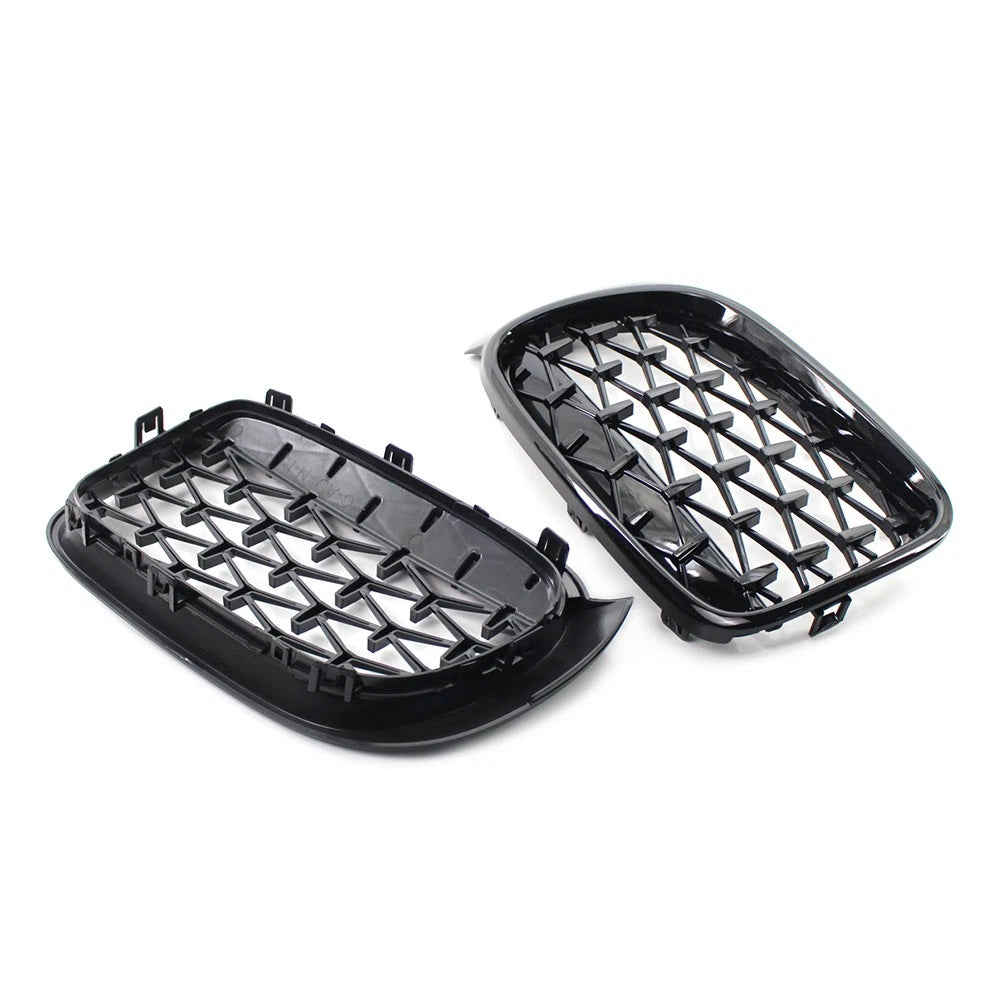 Meteor Front Kidney Grille Grill For BMW X3 F25 /X4 F26 2014-2017 Black