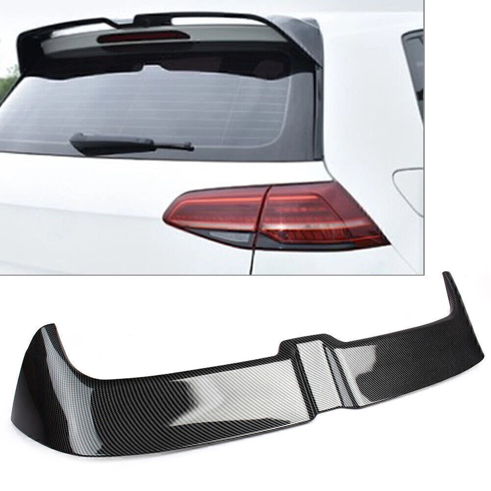 US For 2014-19 Volkswagen Golf 7 MK7 7.5 Carbon Fiber Rear Roof Spoiler Wing