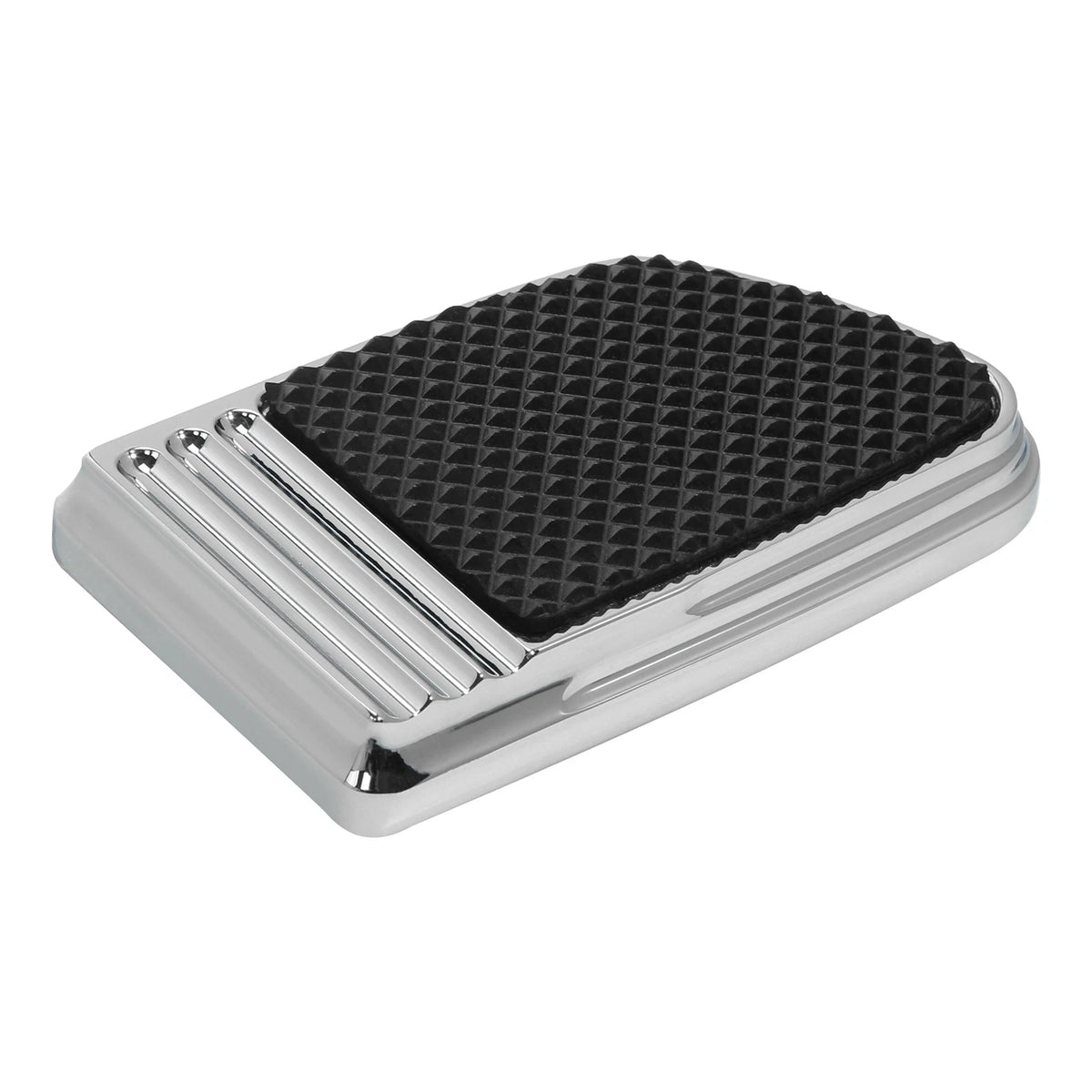 Chrome Brake Pedal Pad Fit For Harley Dyna 93-17 Softail 84-17 SportsterXL 14-22