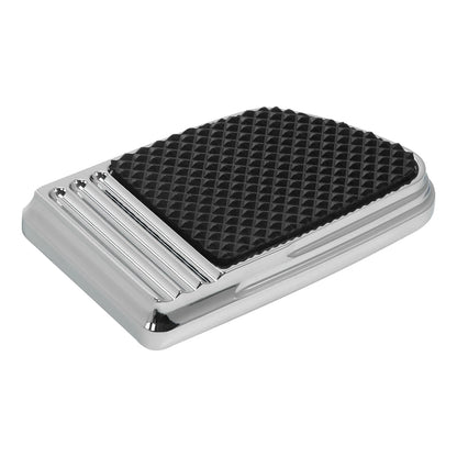Chrome Brake Pedal Pad Fit For Harley Dyna 93-17 Softail 84-17 SportsterXL 14-22