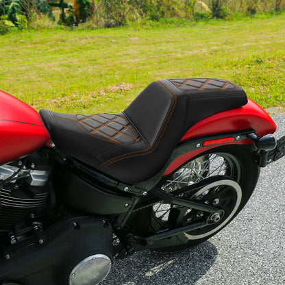 Driver Passenger Gel Seat For Harley Softail Standard Street Bob FXBB 2018-Up US