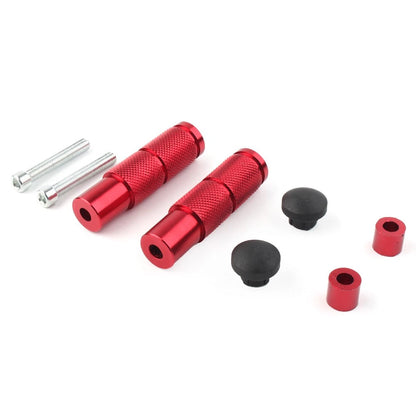 CNC Universal Motorcycle Bike Foot Pegs Footpegs Rear Set Pedals Racing Red