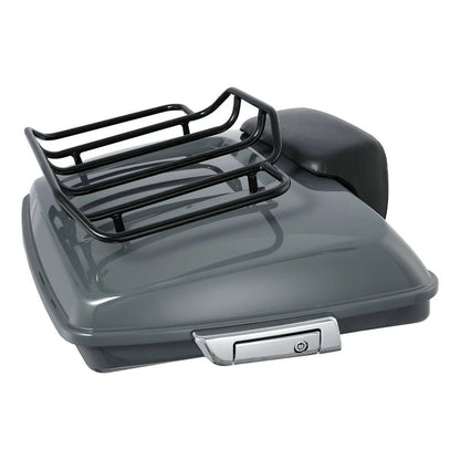 Gray Razor Trunk Top Rack Fit For Harley Touring Street Road Glide King 14-25 24
