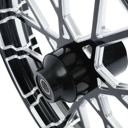23''X3.5'' CNC Front Wheel Rim Hub Single Disc Fit For Harley Touring 97-21 20