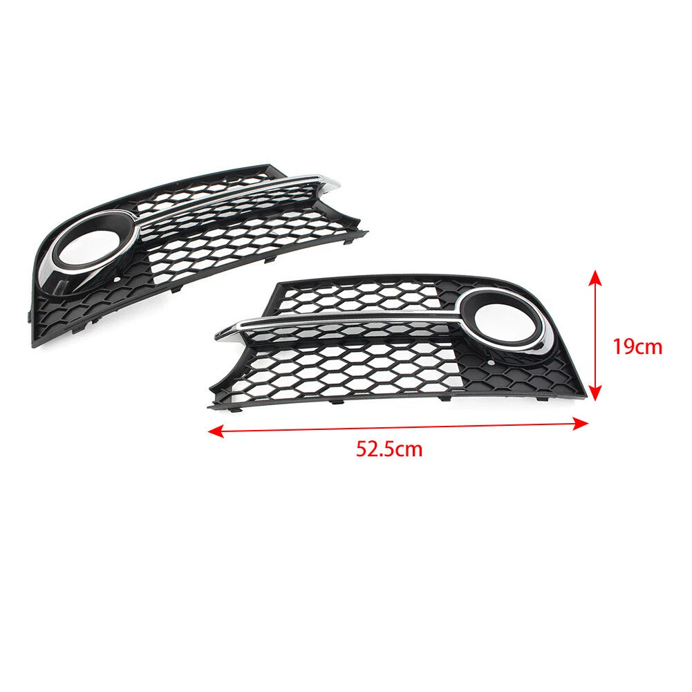 For Audi TT MK2   TTS 11-14 R Front Bumper Honeycomb Fog Light Grille Cover