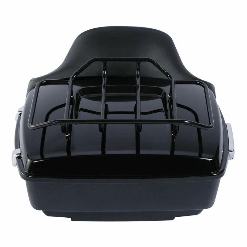King Trunk Mount Rack Backrest Pad Fit For Harley Touring 14-25 US