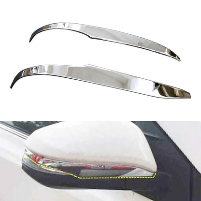 2x Chrome Stainless Steel Side Mirror Trim Below For Toyota Voxy R80 2018-2020
