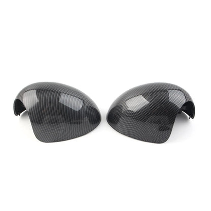 2x Carbon Fiber Look Door Wing Mirror Cover For Mini R55 R56 R57 R58 R59 R60 R61