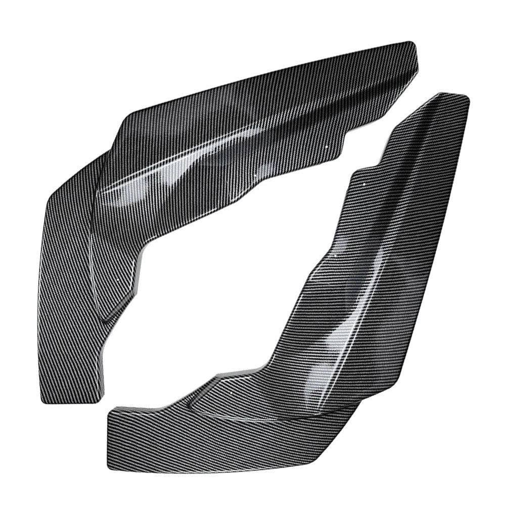 2pcs Carbon Black Rear Bumper Side Spoiler Lip For BMW 2 Series M2 G87 2023-2024