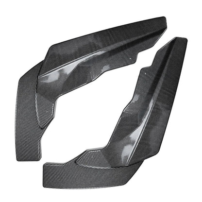 2pcs Carbon Black Rear Bumper Side Spoiler Lip For BMW 2 Series M2 G87 2023-2024