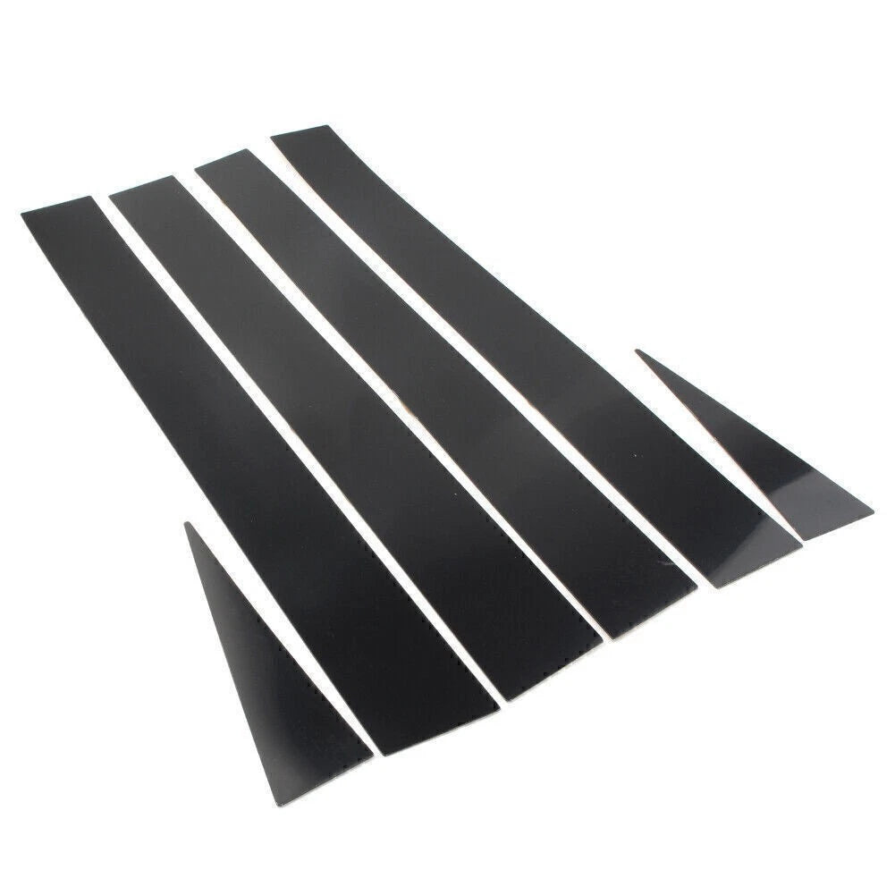 6Pcs Set Pillar Posts Door Trim Cover Kit Black Fit TOYOTA Sienna 2004-2010 09